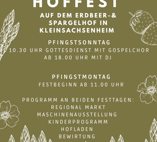 Hoffest 2026 Plakat